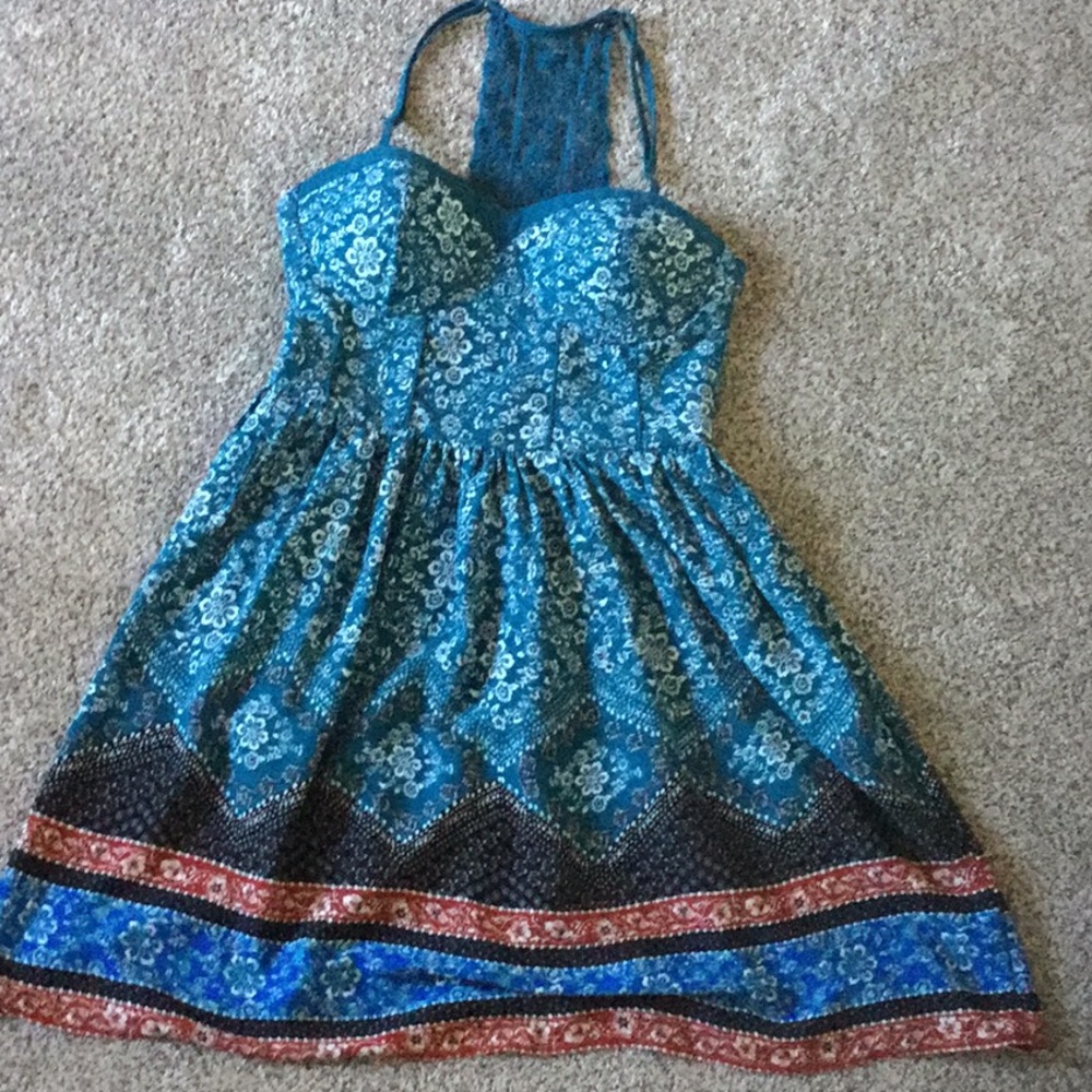 Xhilaration teal sundress